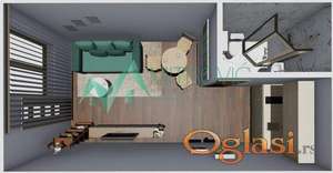 Petrovaradin - garsonjera od 25m2 + parking mesto uključeno u cenu 