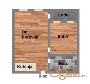 Dvosoban stan u izgradnji 40m2