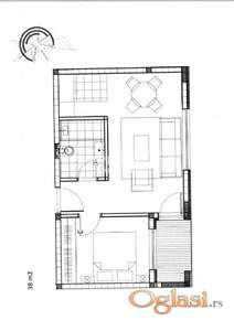 Batajnica - Majora Z. Radosavljevića - 38m2 -nov ID#3640