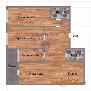 Lux gradnja! Odličan troiposoban stan na Bulevaru Patrijarha Pavla!