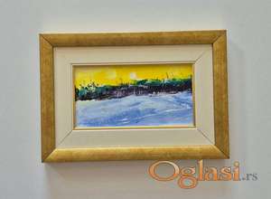 Ulje na platnu - Mali zalazak sunca, prelepo!