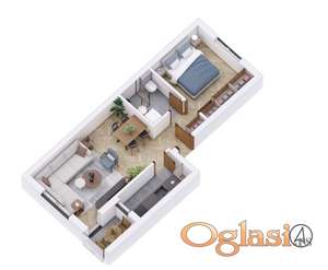 Odličan dvosoban stan u novogradnji ! Sa PDV-om