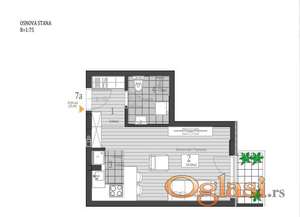 Odličan stan u izgradnji na dobroj lokaciji - Telep 29 m2
