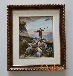 Ulje na platnu - Zivot jednog pastira, prelepo!