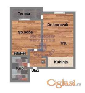 Dvosoban stan u izgradnji, 42m2, Trandžament