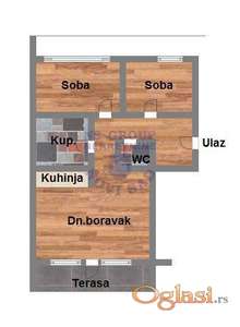 Na prodaju dvoiposoban stan u izgradnji na Miseluku.