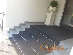 Držači tepih staza na stepeništu - inox, mesingani i samolepljivi (bez bušenja gazišta)