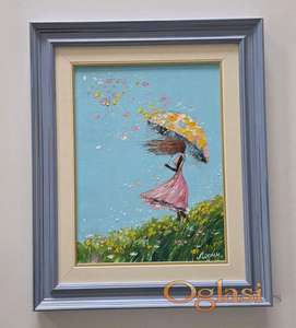 Ulje na platnu - Ples sa vetrom