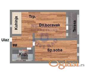 Dvosoban stan na Adicama u izgradnjii 45m2