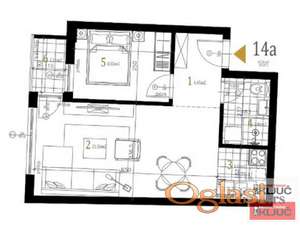 PETROVARADIN, 43 m2, Dvosoban sa pdv