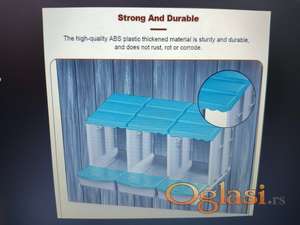 Gnezda za koke nosilje kvalitetan ABS za  tri mesta.