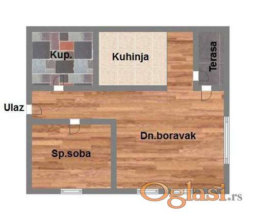 Odličan jednoiposoban stan Telep