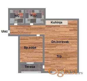 Jednoiposoban stan u izgradnji na Salajci