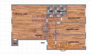 Komforan stan sa tri spavaće sobe 100m2