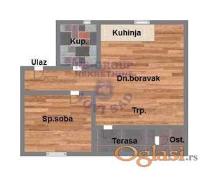 - 46m2 - Izgradnja Karagača - Dvosoban -