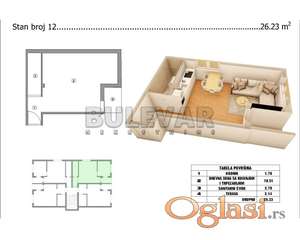 Novogradnja 26m2  Branko Bjegović