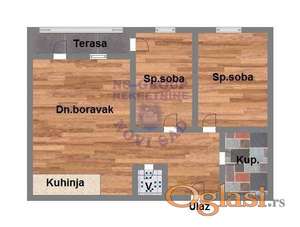 Trosoban, 56m2 Telep