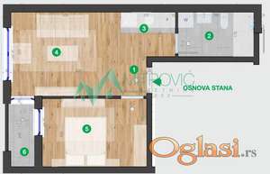 Telep, 35m2. Dvosoban stan. Povrat PDV-a. 