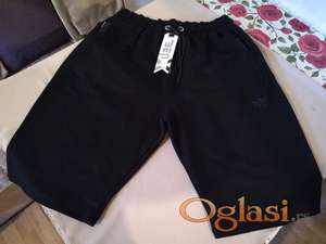Kvalitetne muske pamucne bermude Benx Veliki model 5XL Crne Novo