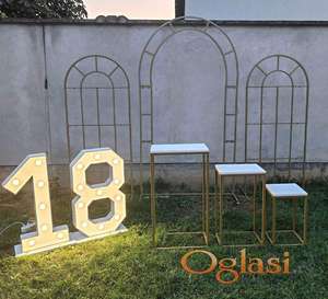 NOVO komplet dekoracija za venčanja evente POVOLJNO