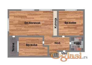 Petrovaradin, dvoiposoban,59m2