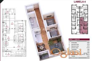 Petrovaradin-Trosoban stan 54 m2 u Izgradnji-povrat Pdv-065/385 8880