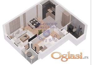 Odličan dvosoban stan u izgradnji! Socijalno!