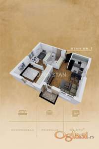 Novogradnja, odličan 2.5soban, Jakovo ID#1260