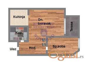 Dvosoban 44m2 Socijalno