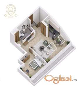 Prodaja stanova Novi Sad Petrovaradin –Duplex  Novogradnja, Po+P+3+Pk, odlična lokacija, završetak radova 30. april 2027.