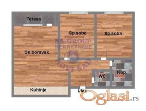 Trosoban 64m2 Bulevar patrijarha Pavla