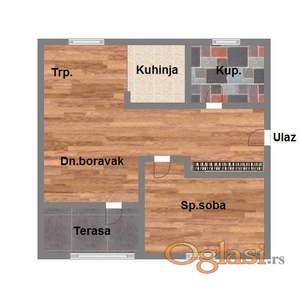 Jednoiposoban 38m2 Somb. rampa
