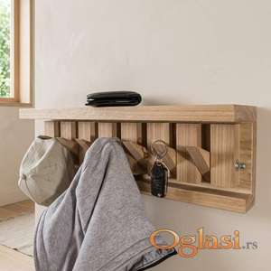 Sklopivi Drveni Čiviluk Piano Flip od Hrastovine / Zidni Čiviluk