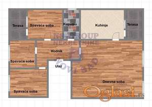 Četvorosoban stan na Klisi, 64m2