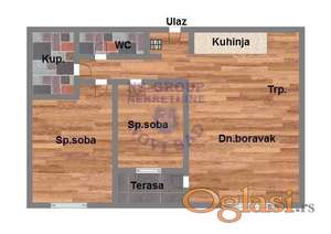 Odličan trosoban stan u izgradnji u Sremskoj Kamenici! 71m2