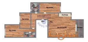 Odličan troiposoban stan na Adicama