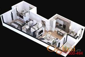 3.0 stan u LUX novogradnji, Metohijska ID#3261