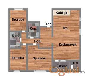 Četvorosoban stan u izgradnji! 87m2