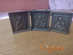 Stara ruska putna ikona triptih