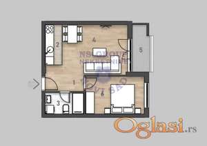 Dvosoban 44m2 odlična izgradnja.