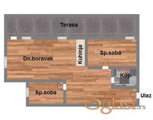 Adice - 88m2 - pdv - trosoban