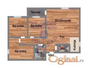 Stan na prodaju Veternik 73m2, 579027