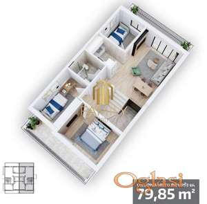 Na prodaju nov 3.5 stan na Mišeluku, 80m2