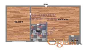 Dvosoban stan u izgradnji na Telepu