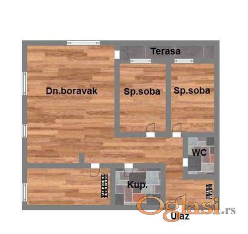 Lux ! Četvorosoban stan od 77m2 na Telep!