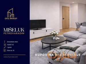 Dvosoban stan 45m2 u izgradnji na Mišeluku sa PDV-om