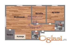 Trosoban 67m2 Sremska Kamenica