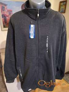 Novi muski pamucni duks sa kragnom Fashion Tamnosivi 7XL Novo