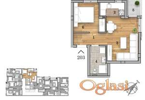 LIMAN V, JEDNOIPOSOBAN, 37m2 ,LUX, IZGRADNJA