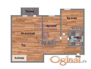 Trosoban 59m2 Nova Detelinara